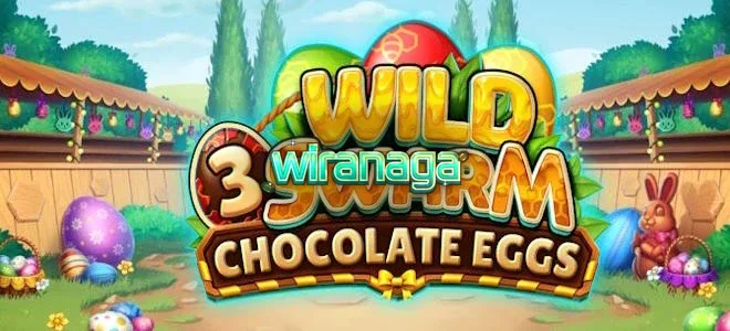 Tampilan visual ceria dari slot Wild Swarm 3 Chocolate Eggs